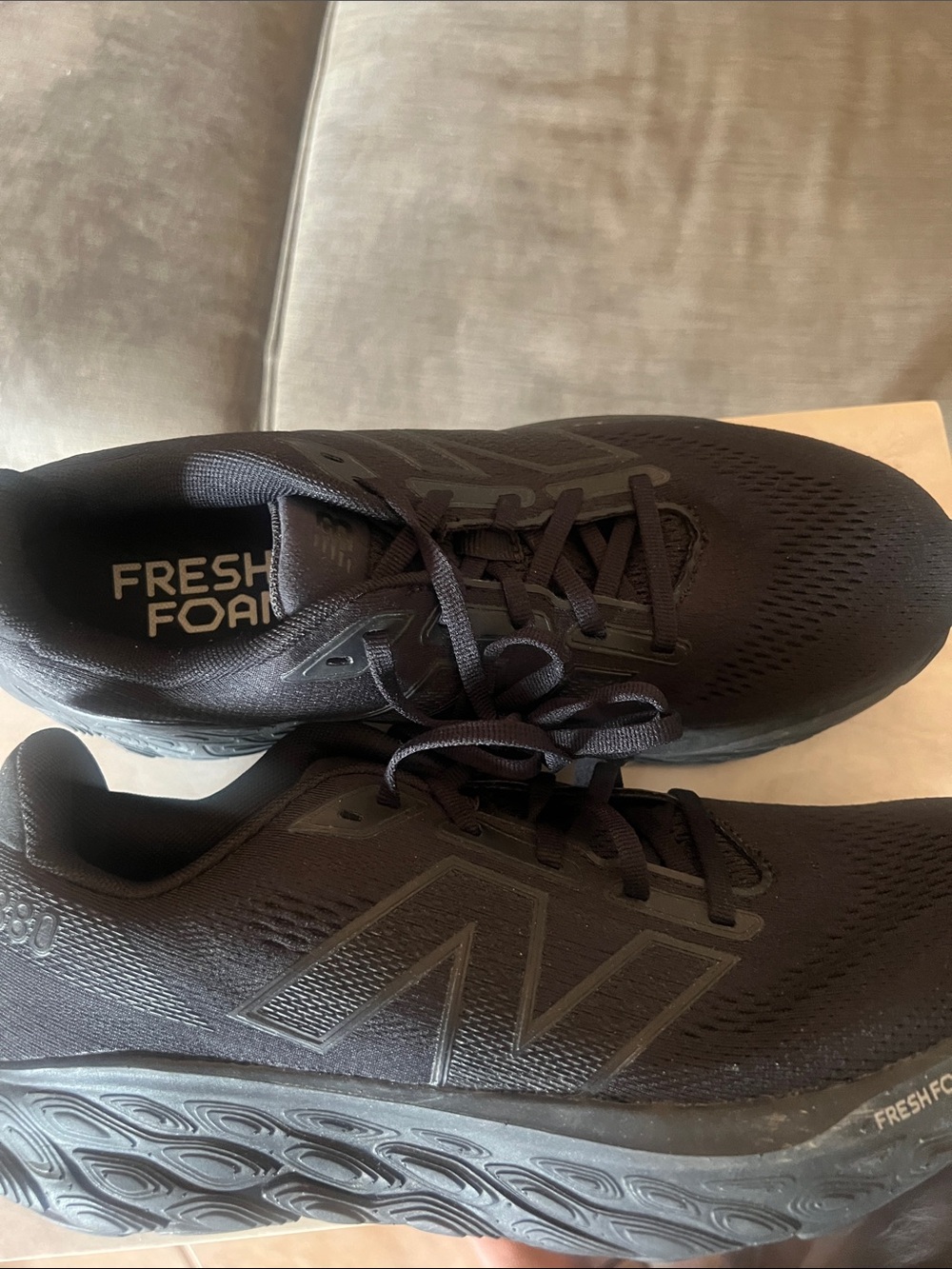 New Balance Women's Fresh Foam Running Shoes - Black 9.5 D (W)